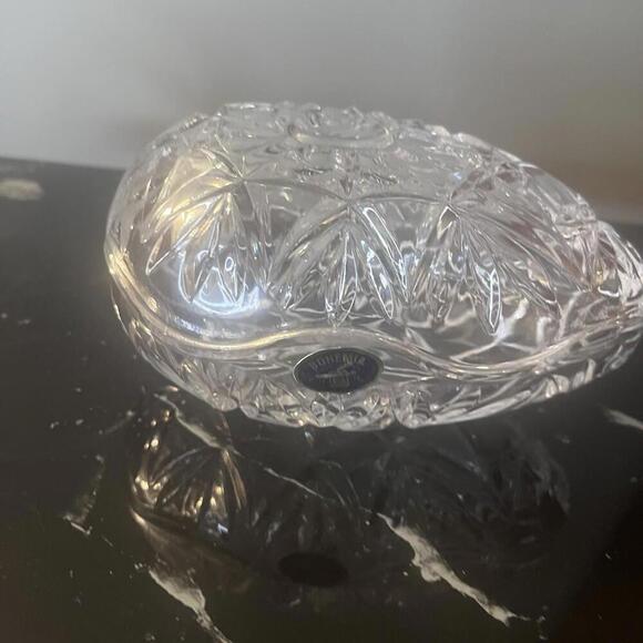 Bohemia Crystal 7” Egg Crystal Czech Republic Glass Crystal Two Piece Brilliant‎ - Picture 5 of 15
